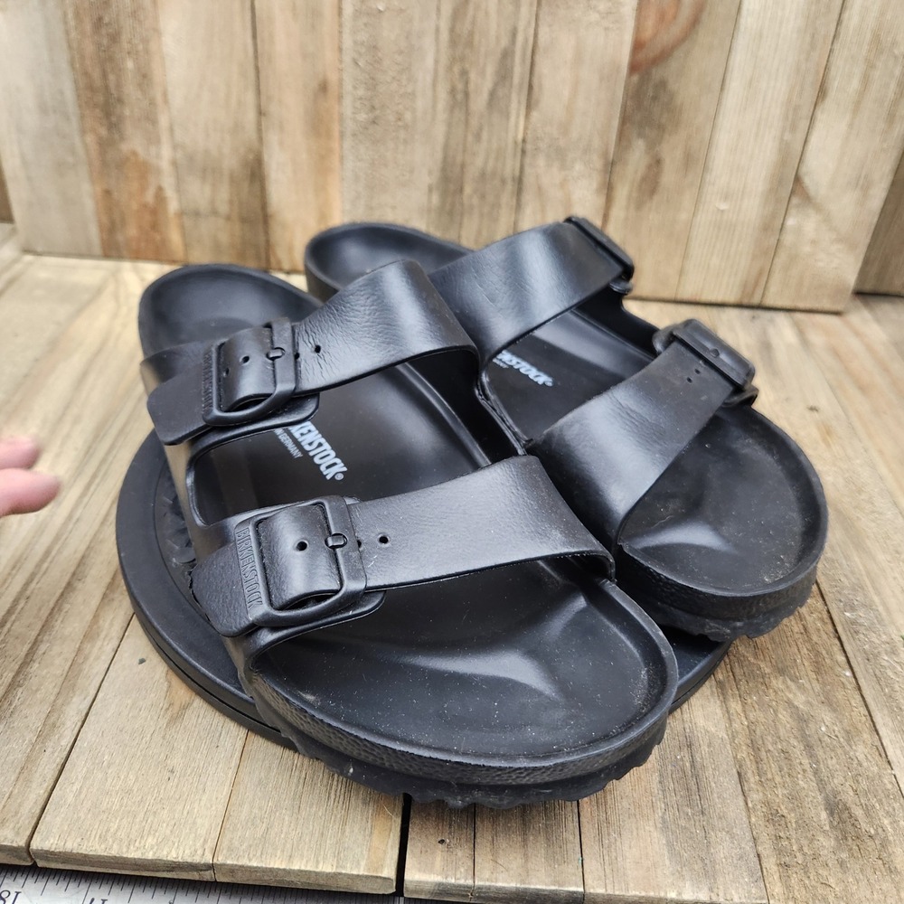 Birkenstock Arizona EVA Black Sandals Mens size 10 Euro 43 Waterproof Slides